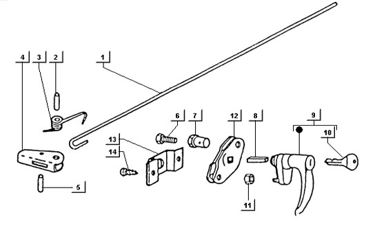 Fahrgestell Griff - Ape TM 218ccm 2T AC 1999-2004 ZAPT1000000001001