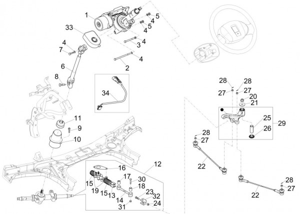 Lenker Lenkung - Porter Maxxi Multitech 1300ccm 4T LC 2017-