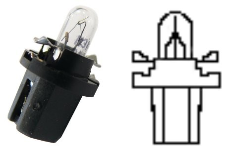 Philips Leuchtmittel, Glühlampe, Sockel tiefschwarz, 12 V, 1,2 W, BAX8,5d