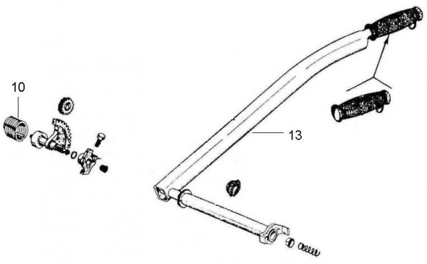 Motor Kickstarter - Vespa Car 175ccm 2T AC 1980- MPP1T