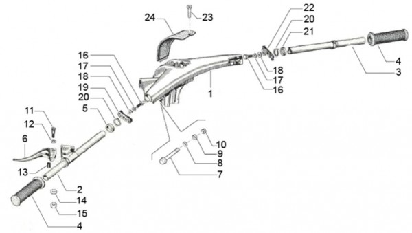 Lenker Lenker - Classic 400 422ccm 4T 2V AC 2014- MBX000T58RC001005