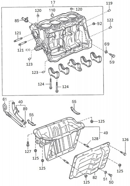 Motor Motor II - Porter Porter 1000ccm 4T LC 1998-2009 ZAPS85