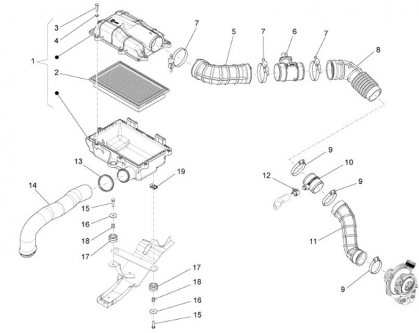 Motor Luftfilter - Porter Maxxi D120 Diesel 1200ccm 4T LC 2013- ZAPS90RK