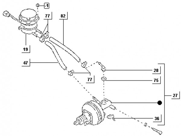 Bowdenzüge Bremsöltank - Porter Porter Diesel 1400ccm 4T LC 1998-2004 ZAPS85000004