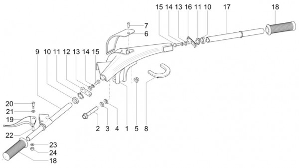 Lenker Lenker - Calessino 200ccm 4T 3V AC 2013- ZAPT42PMC