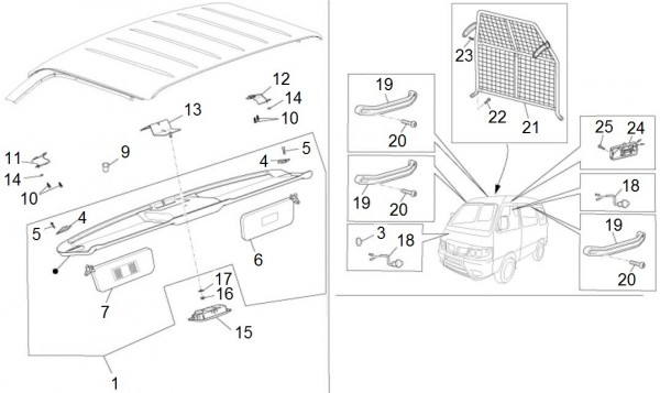 Fahrgestell Kabinenbauteile - Porter Porter Electric ccm 2013- ZAPS9E
