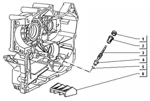 Motor Tachoantrieb - Ape TM 703 Diesel mit Lenker 422ccm 4T AC 2000-2004 ZAPT10000