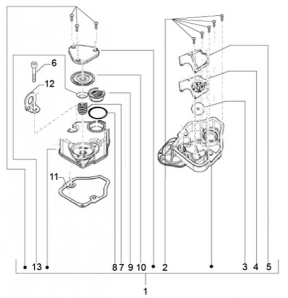 Motor Zylinderkopfabdeckungen - Classic 400 422ccm 4T 2V AC 2014- MBX000T58RC001005