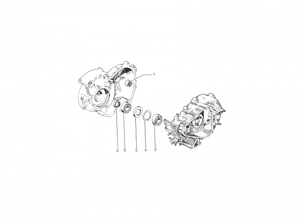 Motor Kurbelwelle II - Ape 50ccm 2T AC 1996- TL5T