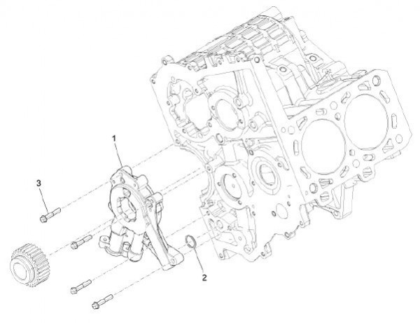 Motor Ölpumpe - Porter Maxxi D120 Diesel 1200ccm 4T LC 2013- ZAPS90DK