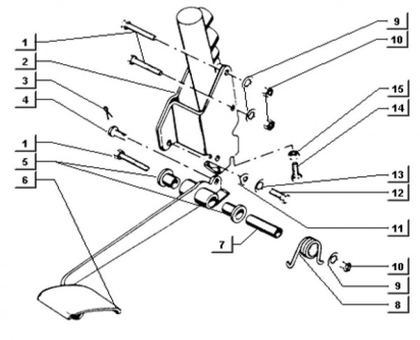Bowdenzüge Fußbremspedal - Ape TM 703 Diesel mit Lenker 422ccm 4T AC 2000-2004 ZAPT10000