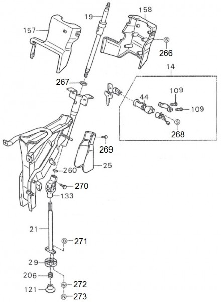Radaufhängung Vorderradgabel - Porter Porter 1000ccm 4T LC 1992-1998 ZAPS85