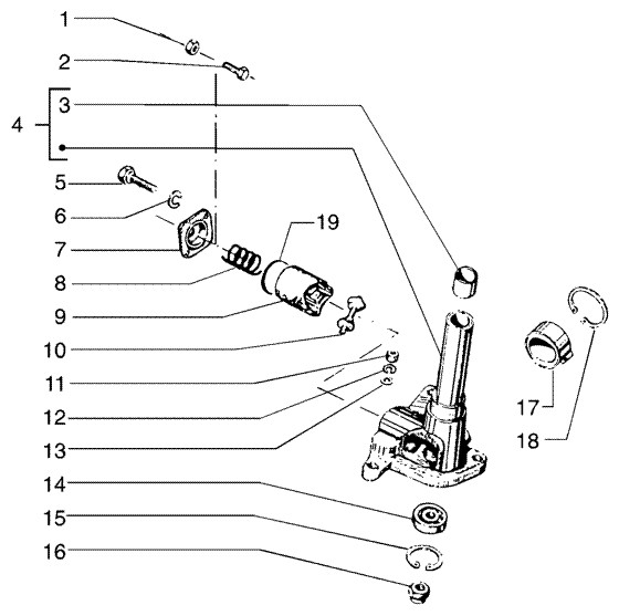 Lenker Lenkgehäuse (Lenkrad) - Ape TM 422ccm 4T AC 1997-2004 ZAPT1000000023141