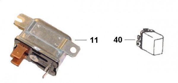 Elektrische Anlage Starterrelais - Ape Poker 422ccm 4T AC 1993- M4R4T