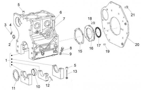 Motor Zylinderblock - Porter Quargo 700ccm 4T LC 2010- ZAPP10000