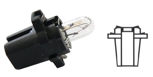 Philips Leuchtmittel, Glühlampe, Sockel tiefschwarz, 12 V, 1,2 W, BAX8,3