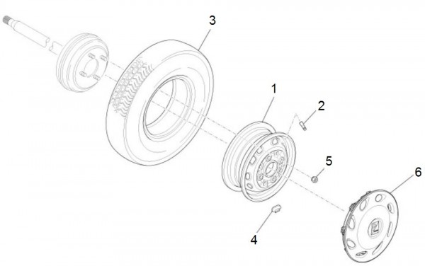 Radaufhängung Räder - Porter Porter Electric ccm 2009- ZAPS9E