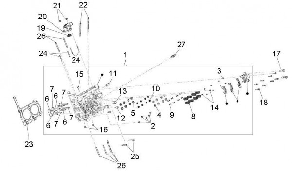 Motor Zylinderkopf - Porter D120 Diesel 1300ccm 4T LC 2011- ZAPS90VK