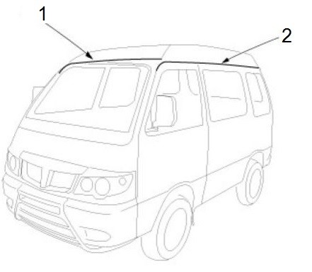 Fahrgestell Zierleisten - Porter Porter Electric ccm 2009- ZAPS9E
