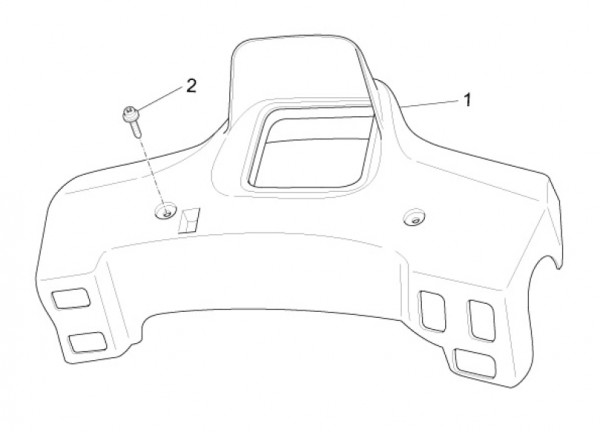 Lenker Lenkerdeckel - Ape Mix 50ccm 2T AC 2018- ZAPC80000