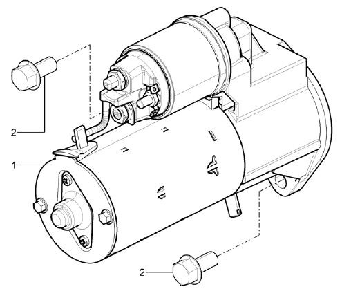 Motor Anlasser - Porter Maxxi D120 Diesel 1200ccm 4T LC 2011- ZAPS90RK
