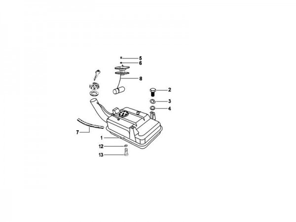 Fahrgestell Benzintank - MP 601 Classic 422ccm 4T LC 2006-2007 MC349B0D2