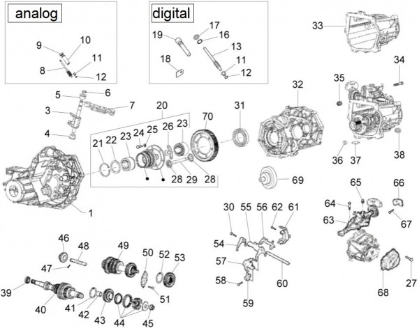 Motor Schaltgetriebe - Porter Quargo 700ccm 4T LC 2007- ZAP4P10000