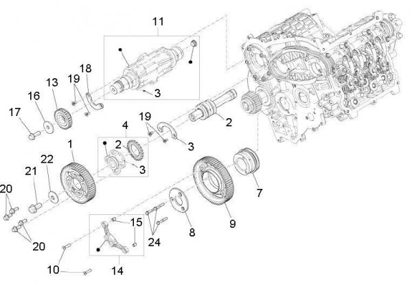 Motor Nockenwelle - Porter D120 Diesel 1300ccm 4T LC 2011- ZAPS90TK
