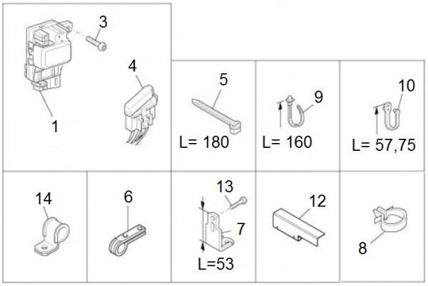 Elektrische Anlage Bauteile elektrische Anlage - Porter Porter Electric ccm 2012- ZAPS9E