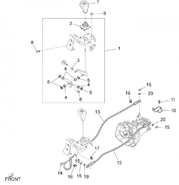 Motor interne Schaltsegmente - Porter Multitech 1300ccm 4T LC 2010- ZAPS90CJ