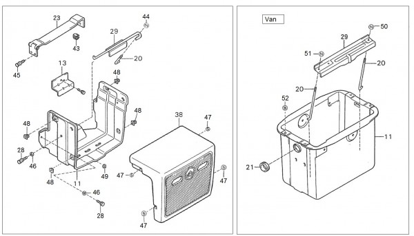Elektrische Anlage Batterie II - Porter Porter 1000ccm 4T LC 1992-1998 ZAPS85