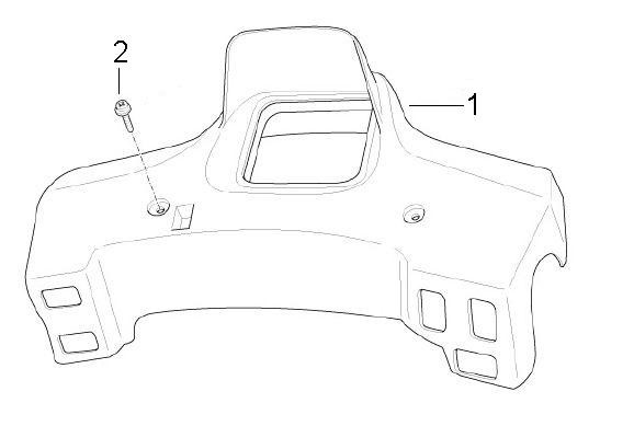 Lenker Lenkerdeckel - Ape Mix 50ccm 2T AC 2009- ZAPC80000