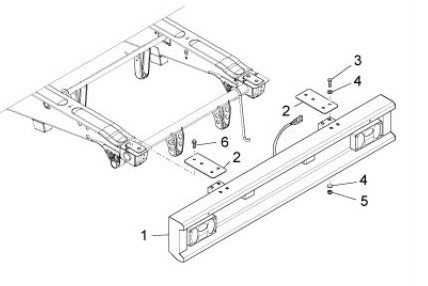 Fahrgestell Hinterabdeckung - Porter Maxxi D120 Diesel 1200ccm 4T LC 2013- ZAPS90AK
