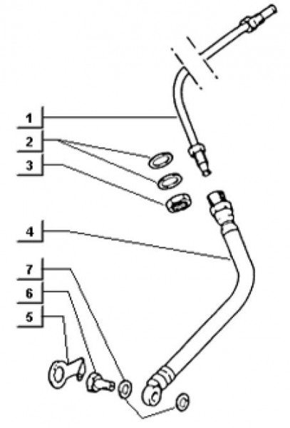 Radaufhängung Bremsleitungen vorn - Ape TM 703 Diesel mit Lenker 422ccm 4T AC 2000-2004 ZAPT10000
