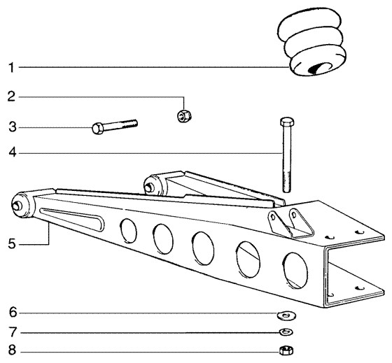 Fahrgestell Radaufhängung - Ape TM 422ccm 4T AC 1997-2004 ZAPT1000000023141