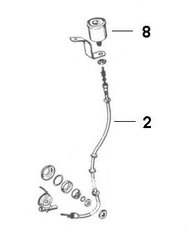 Lenker Tachometer - Ape 50ccm 2T AC 1971- TL2T