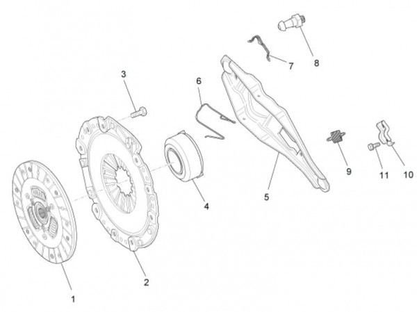 Motor Kupplung - Porter Maxxi Multitech 1300ccm 4T LC 2010- ZAPS90AJ