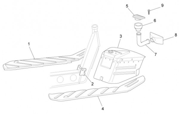 Fahrgestell Bodenpaneel vorn - Ape Mix 50ccm 2T AC 2015- ZAPC80000