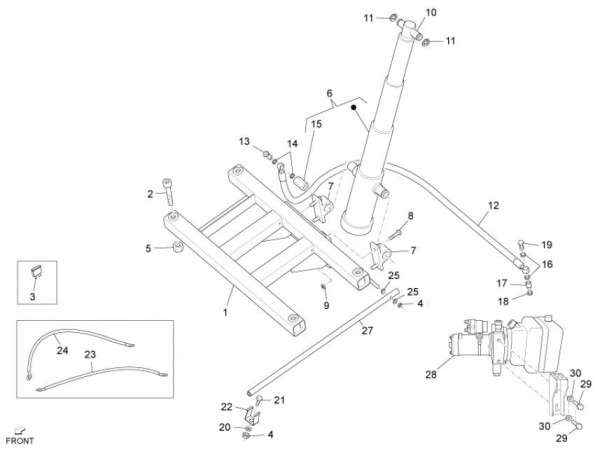 Fahrgestell Kippsystem - Porter Maxxi D120 Diesel 1200ccm 4T LC 2013- ZAPS90RK