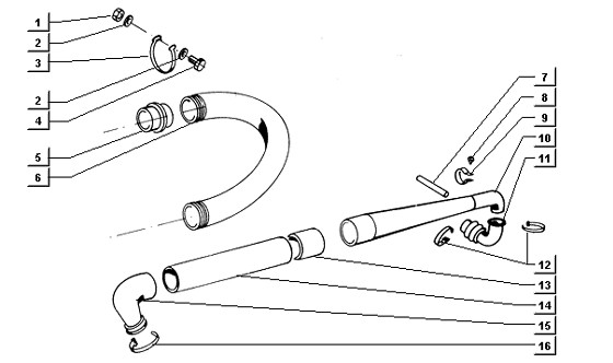 Motor Ansaugleitung - Ape TM 422ccm 4T LC 2013- ZAPT1000000001001