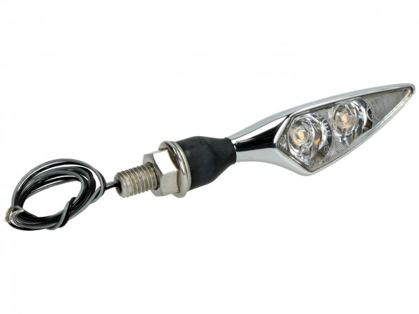 Kellermann Blinker, LED, Micro Rhombus Extreme, Aluminium, 12 V, chrom, glänzend, E-geprüft