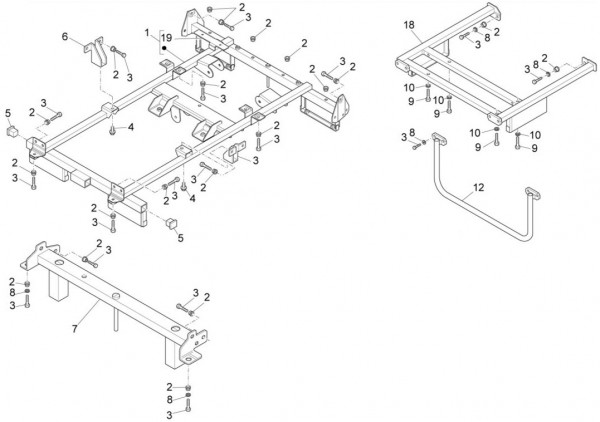 Fahrgestell Rahmen - Porter Porter Electric ccm 2011- ZAPS9E