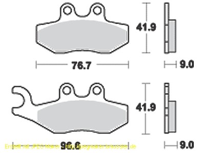 TRW Bremsbelagsatz, organisch, mit ABE, MCB744