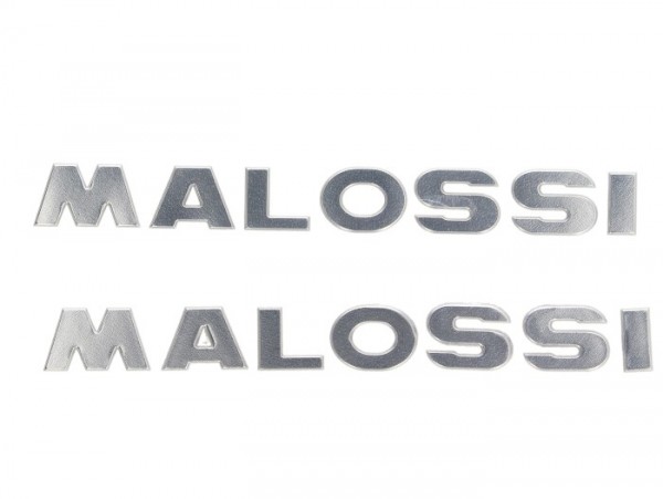 Malossi Aufkleber, Malossi, silber