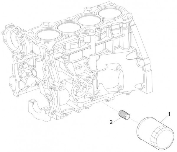 Motor Ölfilter - Porter Multitech 1300ccm 4T LC 2016-