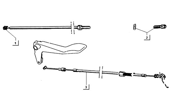 Bowdenzüge Kupplungszug (Lenkrad) - Ape TM 218ccm 2T AC 1984- ATM2 00001001
