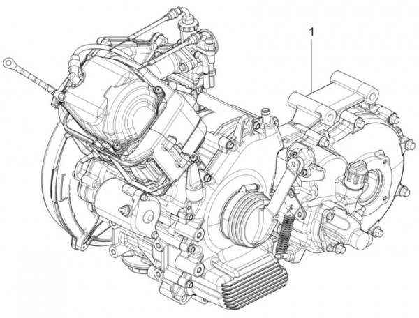 Motor Motor - Calessino 200ccm 4T 3V AC 2014- ZAPT42PMC
