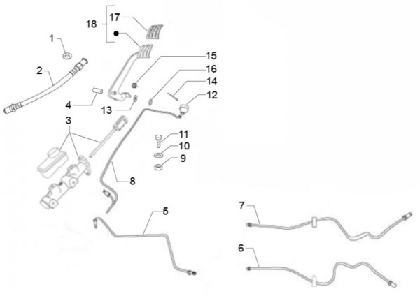 Bowdenzüge Bremsanlage - Classic 400 422ccm 4T 2V AC 2014- MBX000T58RC001005