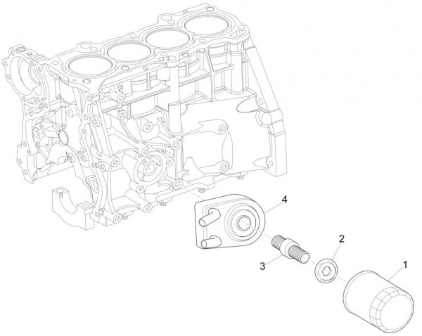 Motor Ölfilter - Porter Maxxi Multitech 1300ccm 4T LC 2017-