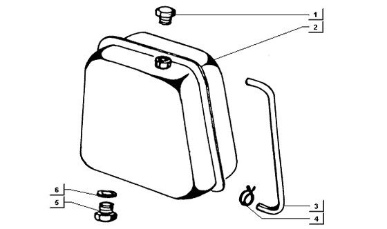 Fahrgestell Öltank - Ape TM 218ccm 2T AC 1999-2004 ZAPT1000000001001